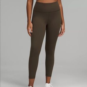 Lululemon Wunder Train High-Rise Tight 25” Dark Olive